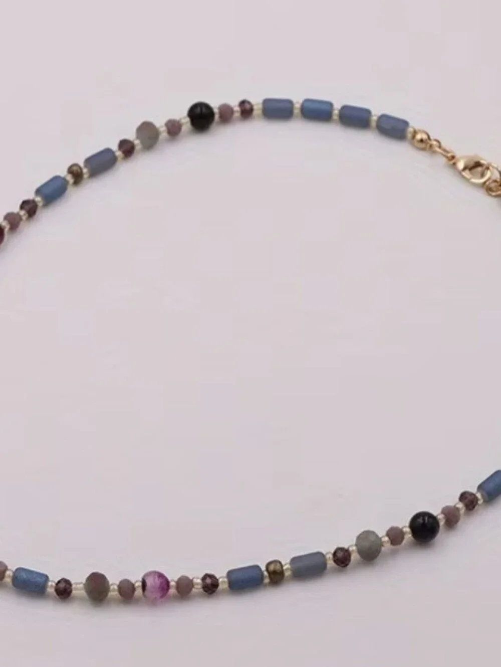 💜💙NEW💜💙 BEAUTIFUL!! Freshwater Pearl & Natural Stone & Glass Beads Necklace